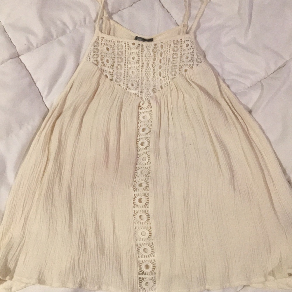 off-white layering lace tank top